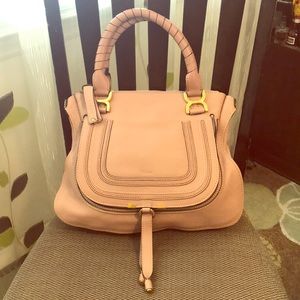 NWOT Authentic Chloe Marcie Satchel Medium Blush